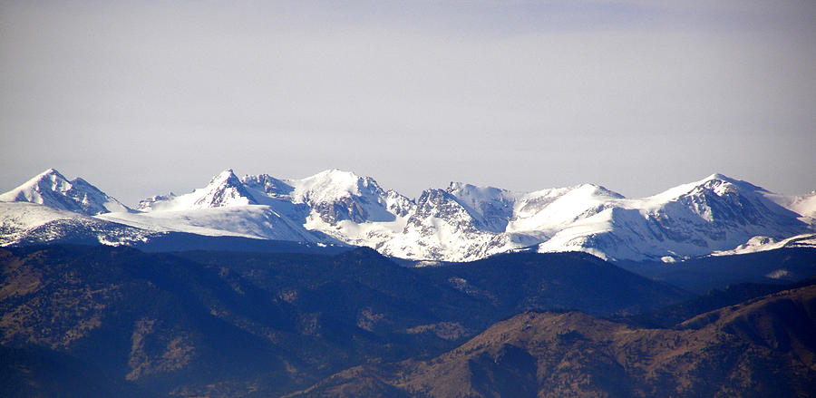 Snow covered Indian peaks Photograph by Thomas Samida