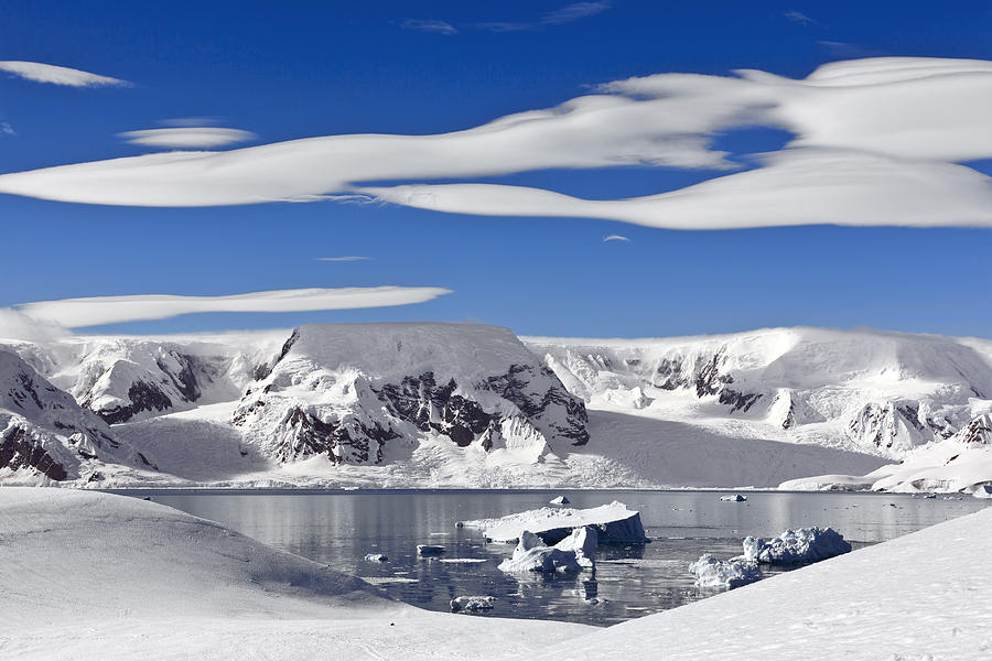 Snow-covered Mountains Antarctica Photograph by Erik Joosten