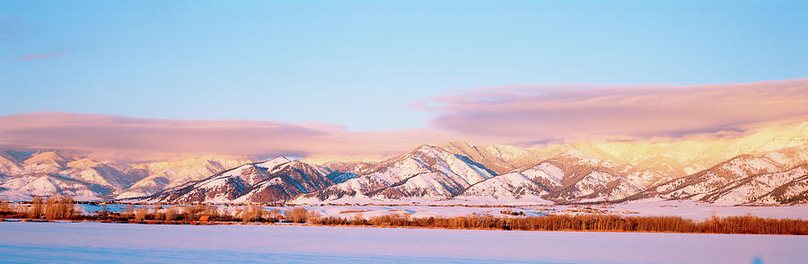 Snow Covered Mountains, Bridger Photograph by Panoramic Images