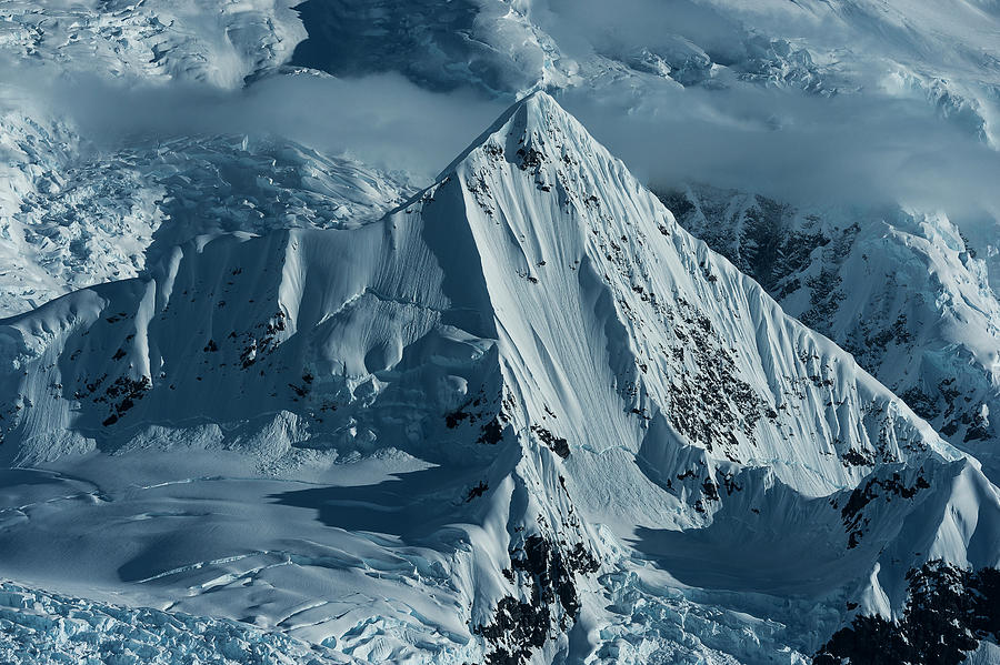 Snow Covered Peaks Of The Antarctic Photograph by Deb Garside
