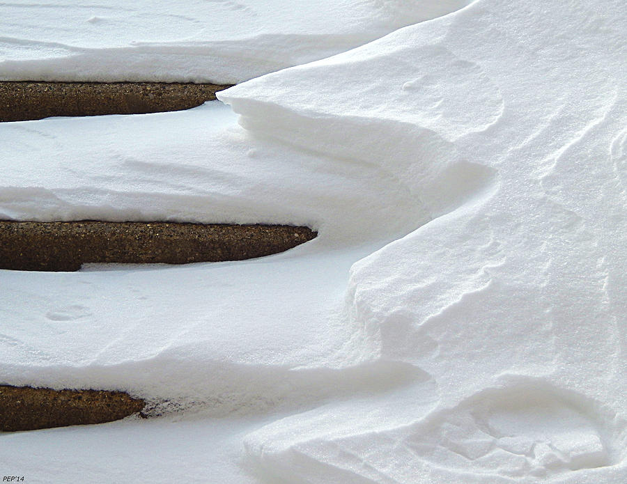 Snow Covered Steps Photograph by Phil Perkins
