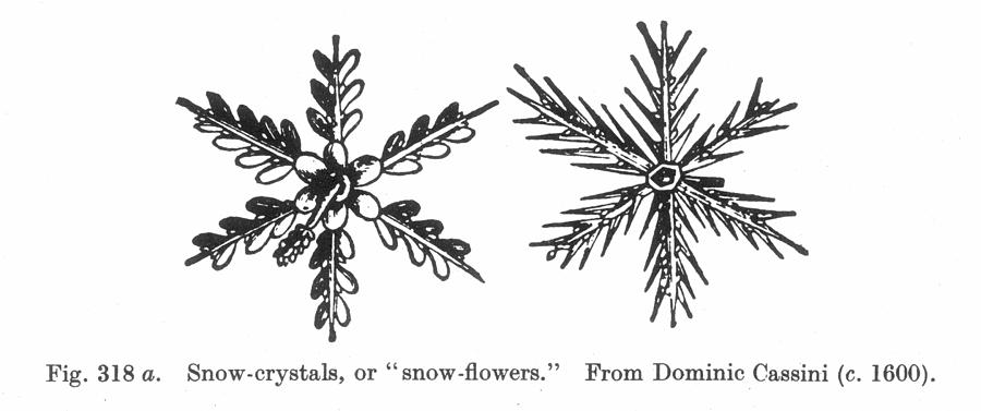 SNOW CRYSTALS, c1600 Photograph by Granger