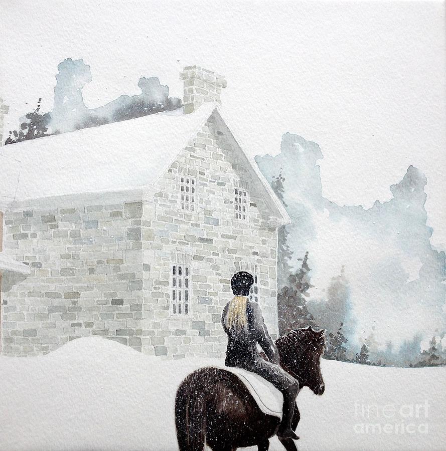 Snow Day Painting by John  Shea BFA