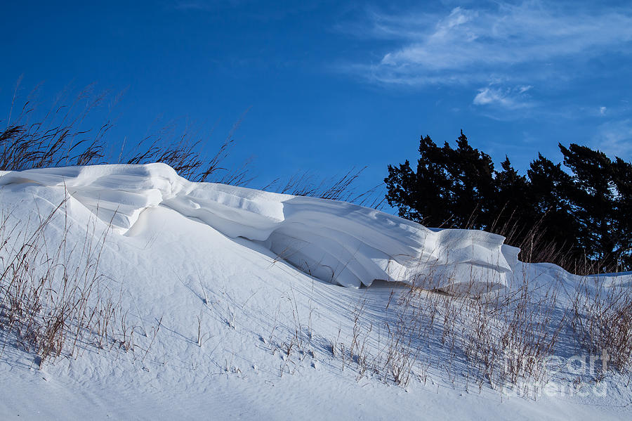 Snow Drift and Blue Skies Photograph by Jim McCain