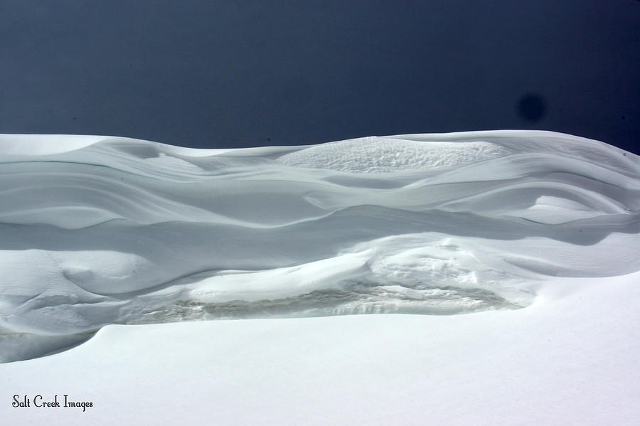 Winter Photograph - Snow Drifts by Cecily Vermote