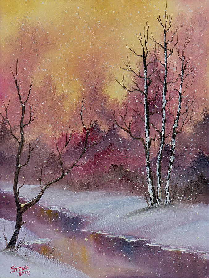 Winter Enchantment Painting by Chris Steele
