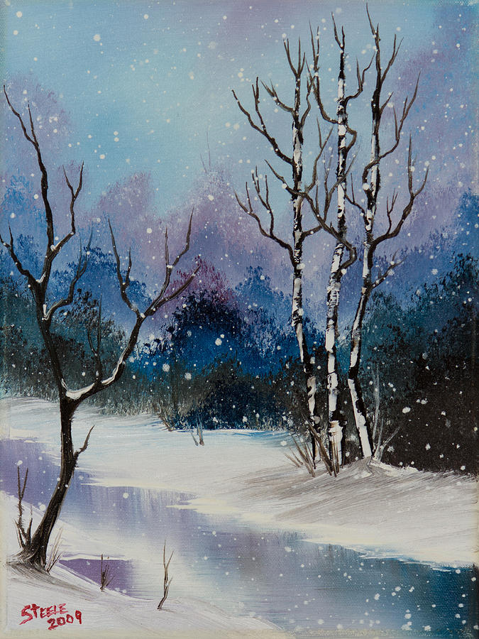 Winter Enchantment II Painting by Chris Steele