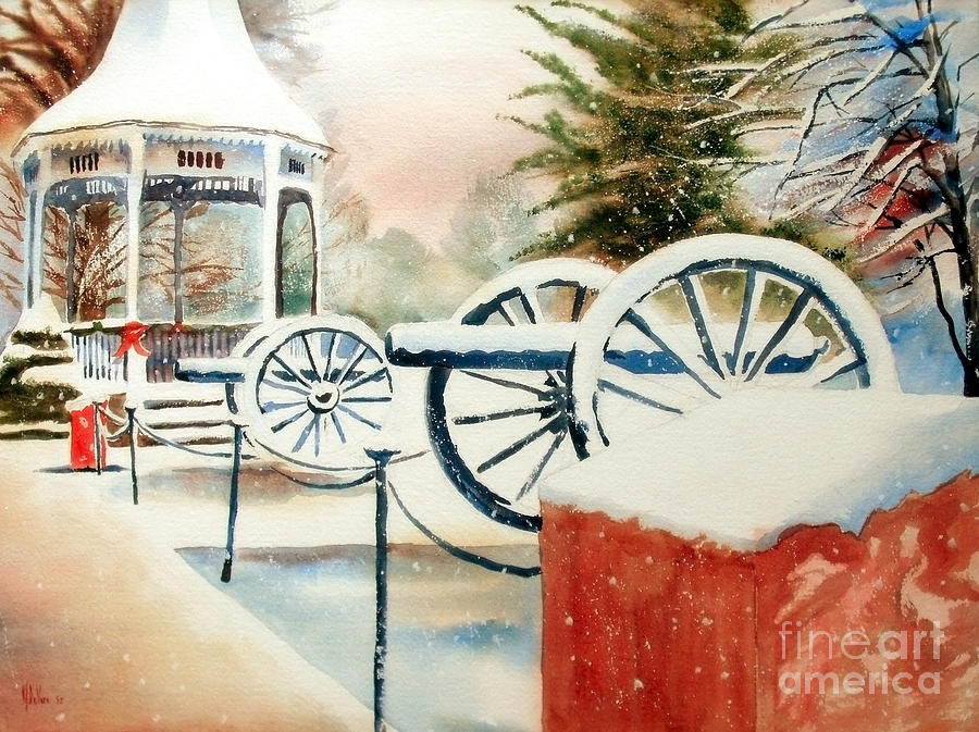 Christmas Painting - Snow II by Kip DeVore