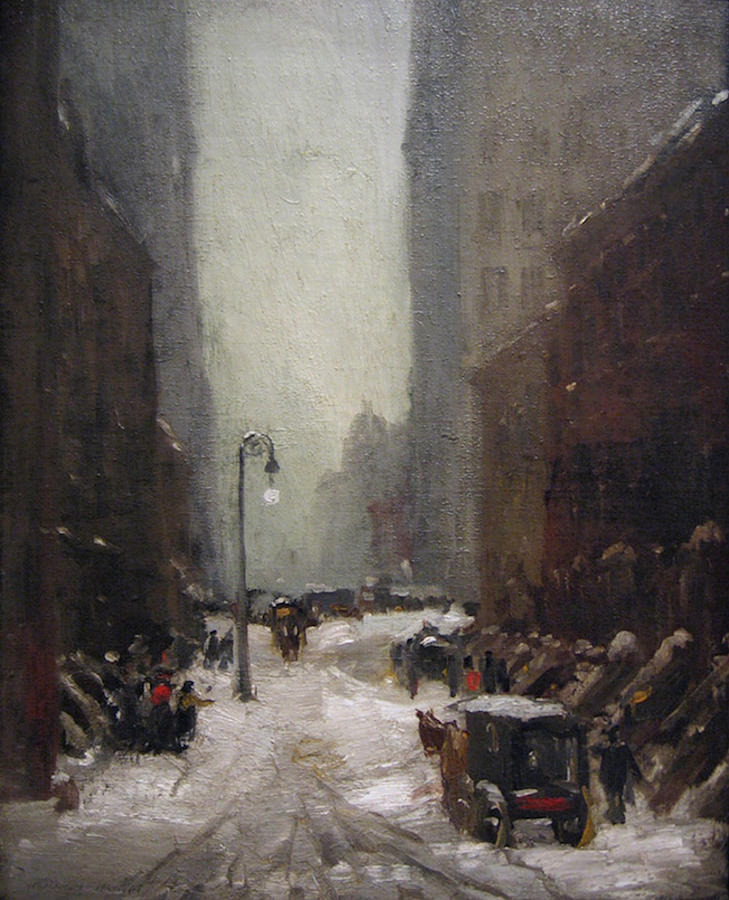 Snow in New York  Painting by Robert Henri