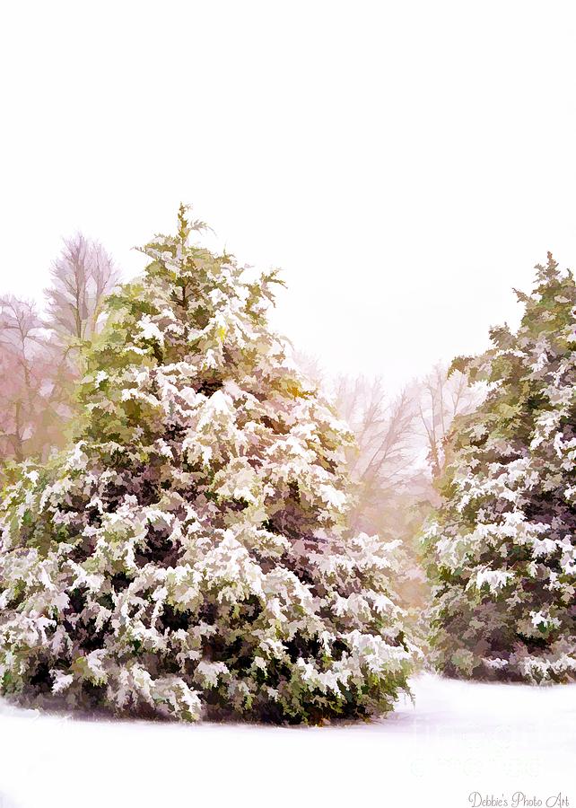 Snow laden - Digital effect II Photograph by Debbie Portwood