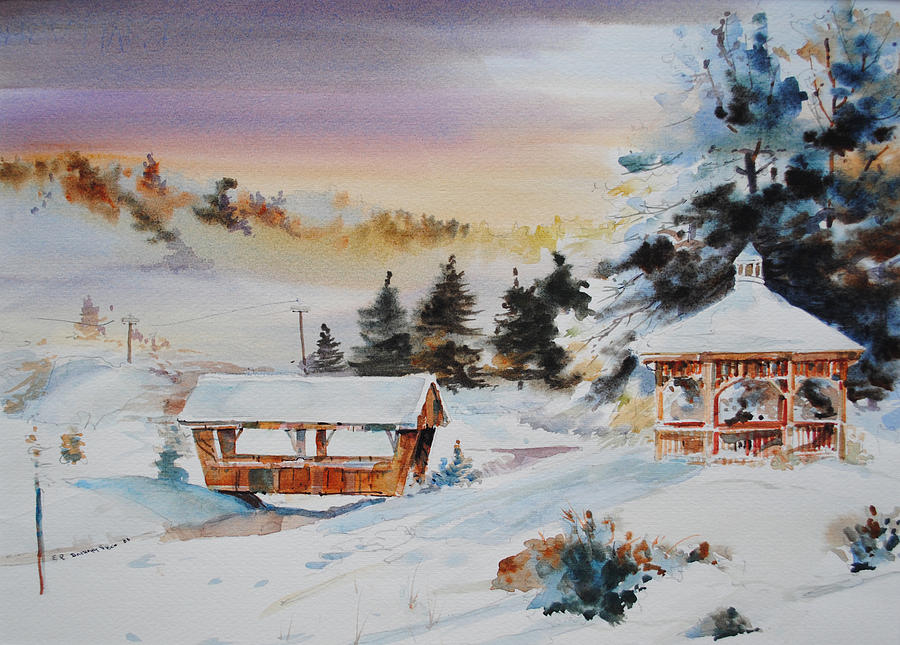 Snow Land Painting by P Anthony Visco