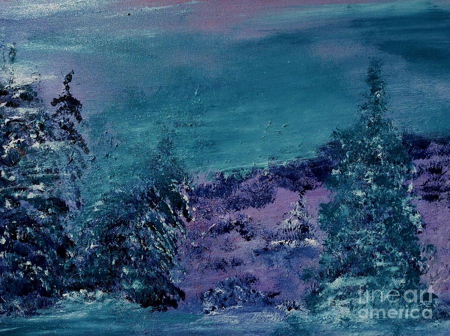 Snow let it Snow Painting by James and Donna Daugherty