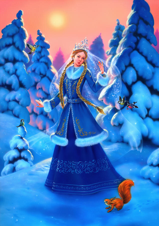 Winter Painting - Snow Maiden by Eldar Zakirov