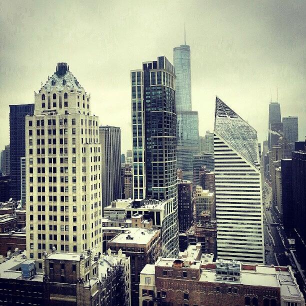 Chicago Photograph - Snow On Our Roof Tops by Jill Tuinier