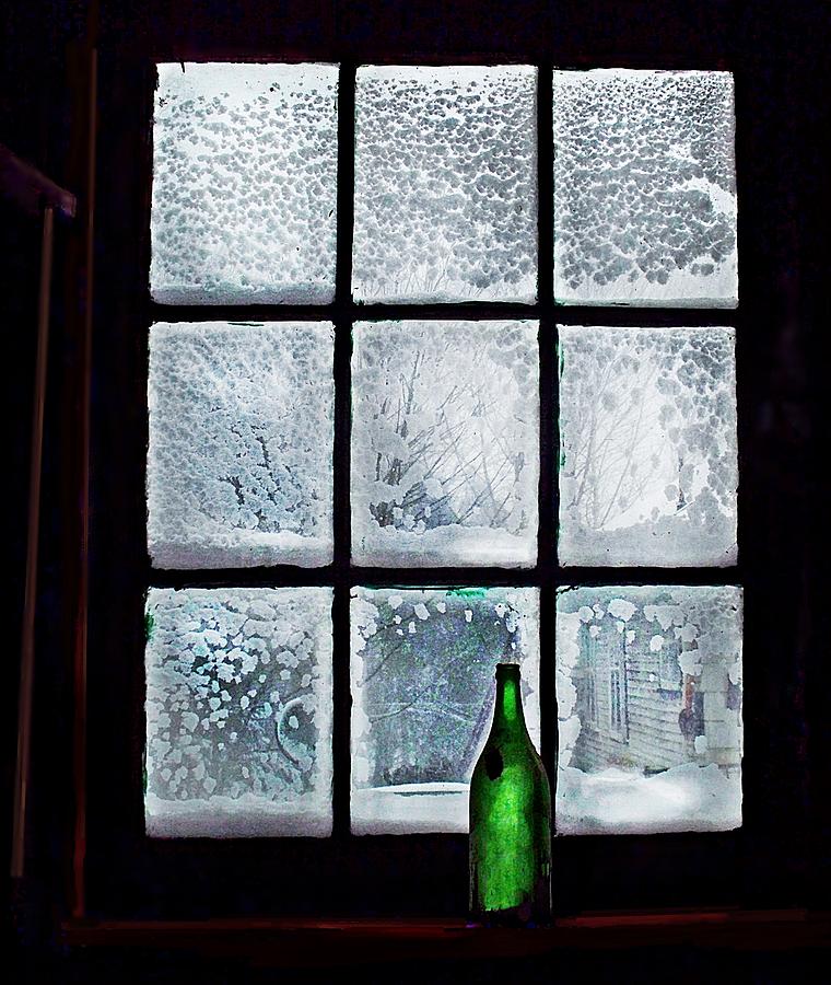 Snow Outside The Barn Window Photograph by Joy Nichols