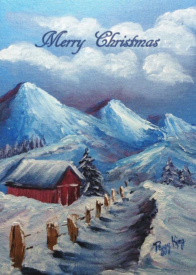 Snow Path - Merry Christmas Painting by Peggy King