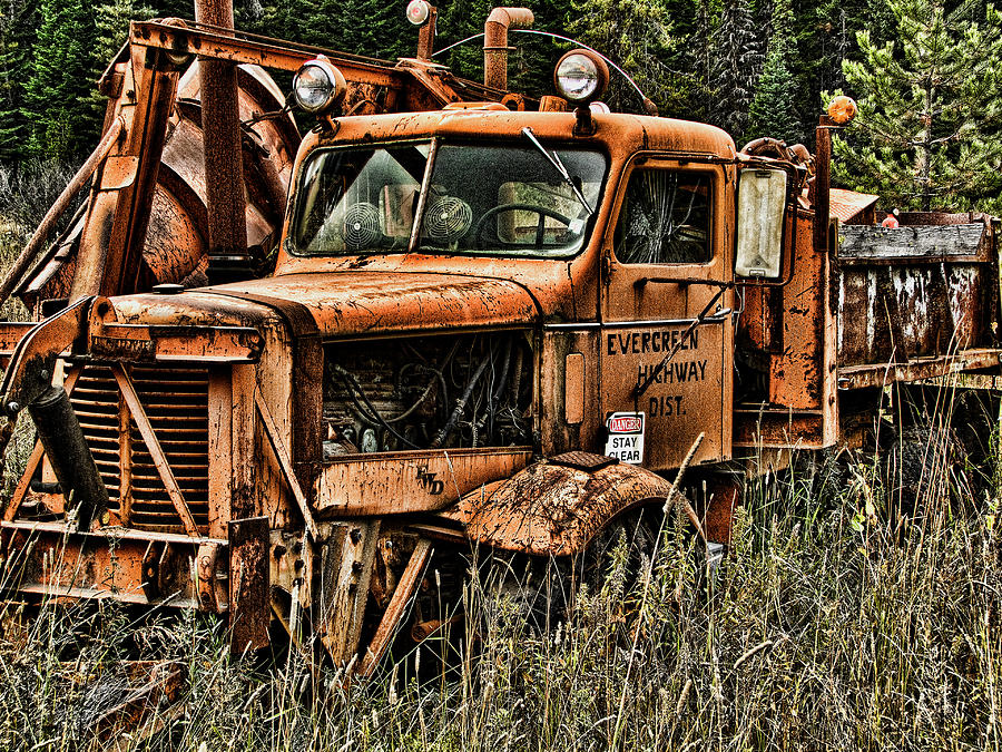 Snow Photograph - Snow Plow by Ron Roberts