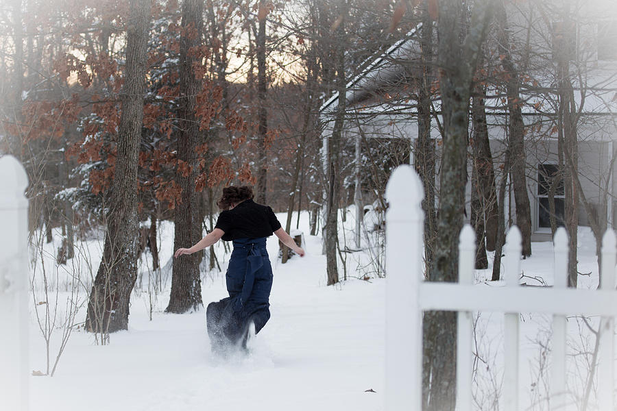 Winter Photograph - Snow Run by Veda Gonzalez