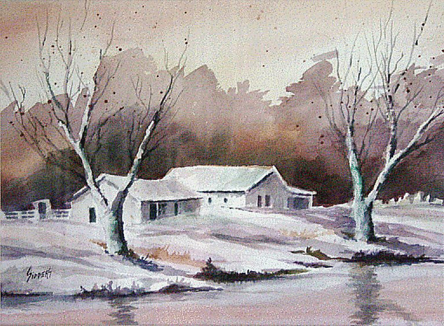 Winter Painting - Snow by Sam Sidders