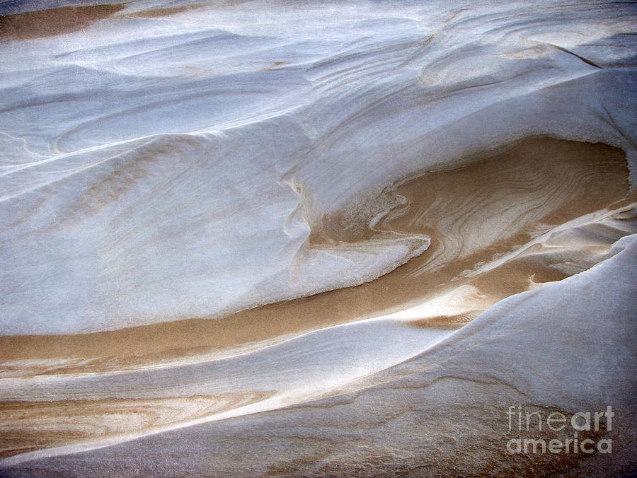 Snow Sand Swirl Photograph by Kathi Mirto