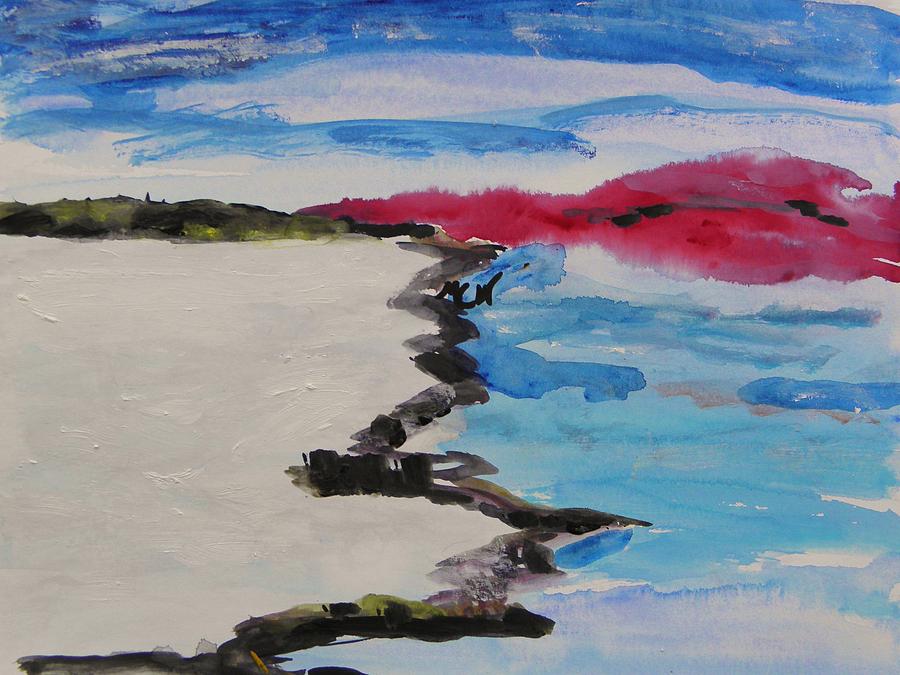 Snow Sea Painting by Mary Carol Williams