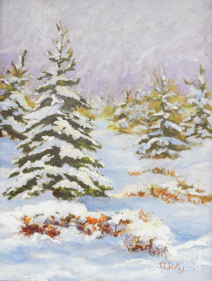Winter Painting - Snow Squalls by Alicia Drakiotes
