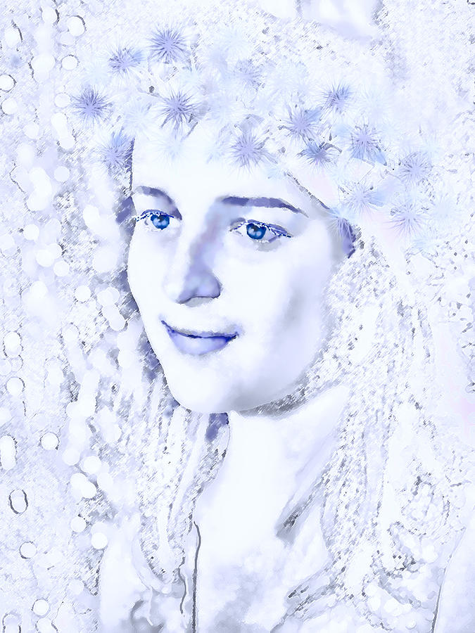 Portrait Digital Art - Snow by  Svetlana Nassyrov