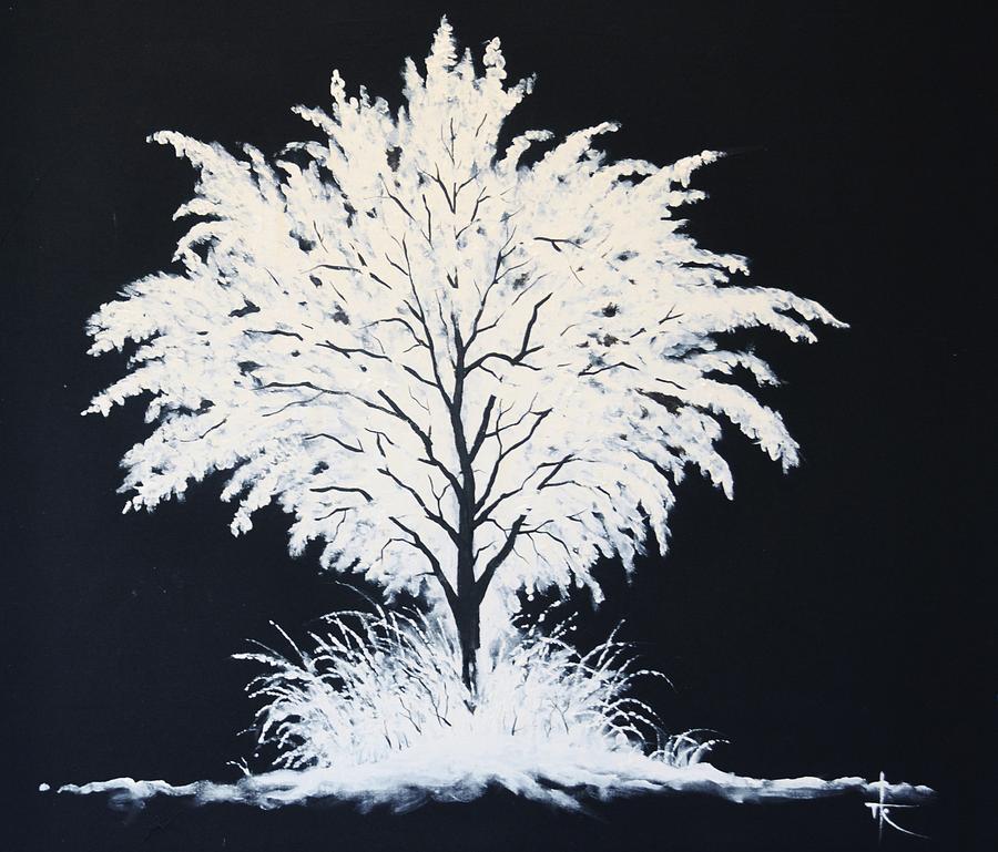 Tree Painting - Snow Tree by Thomas Kolendra