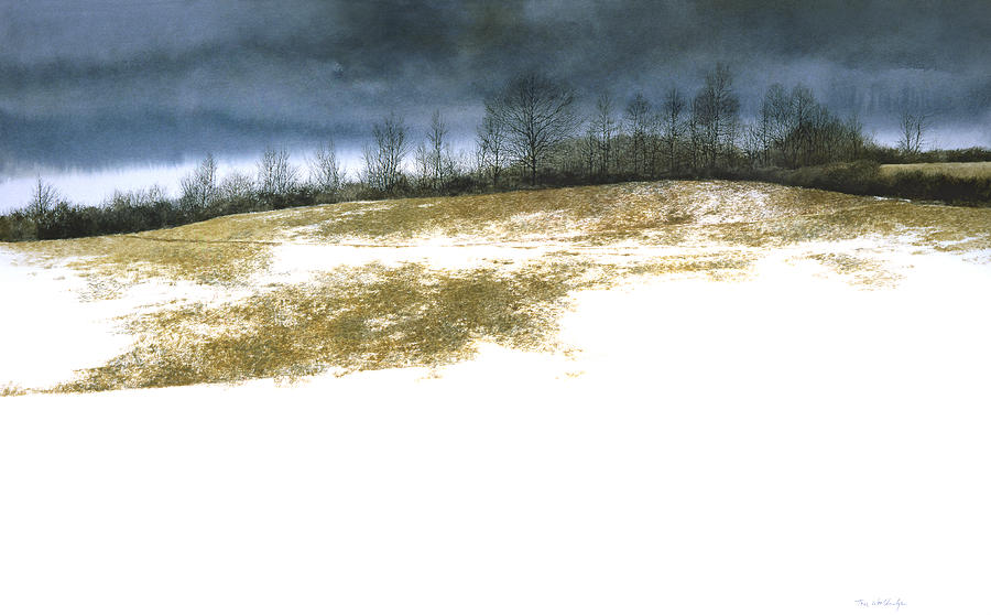 Snow Watch Painting by Tom Wooldridge