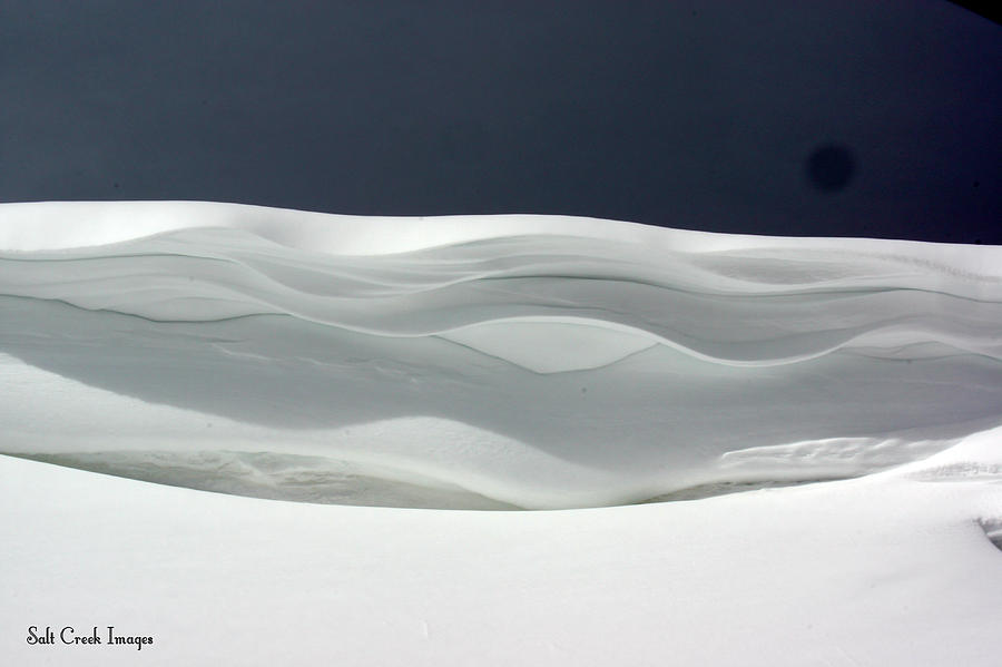Snow Photograph - Snow Waves by Cecily Vermote