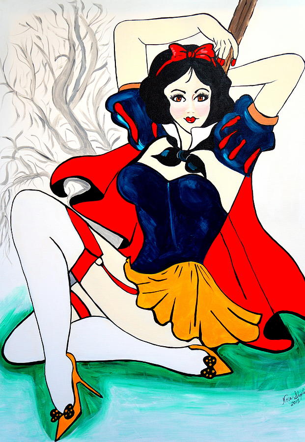 Snow  White Painting by Nora Shepley