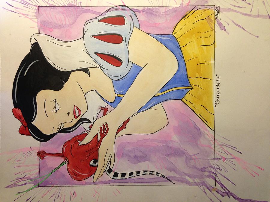 Disney Painting - Snow White  by Blake Knab