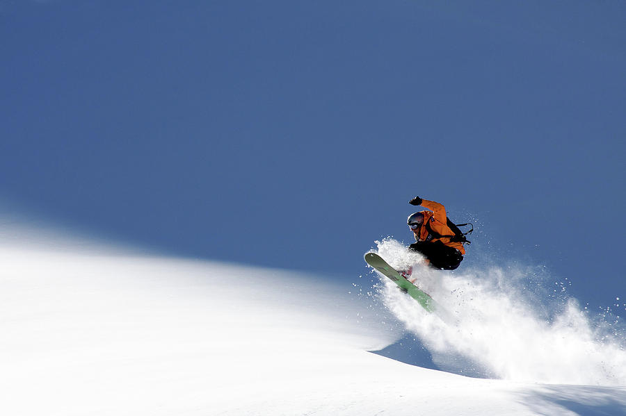 Daredevil Photograph - Snowboarder by Evgeny Vasenev