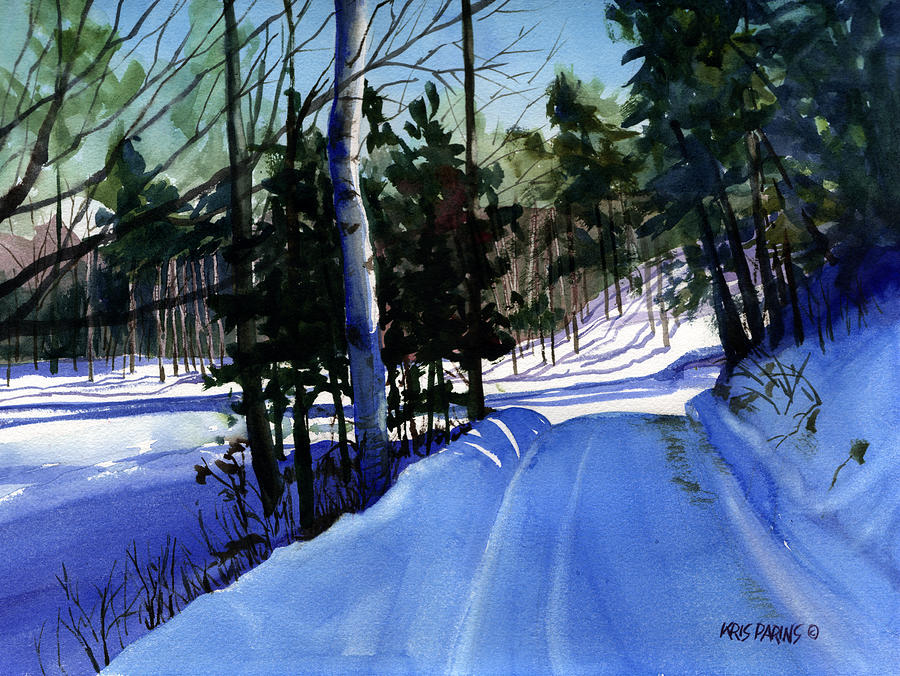 Snowbound Painting by Kris Parins