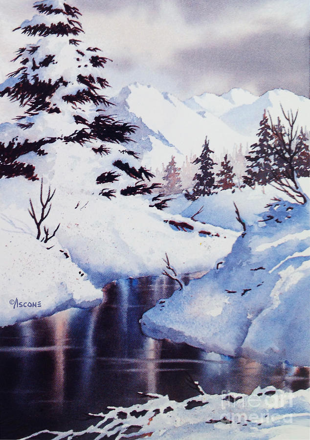 Snowclad II Painting by Teresa Ascone
