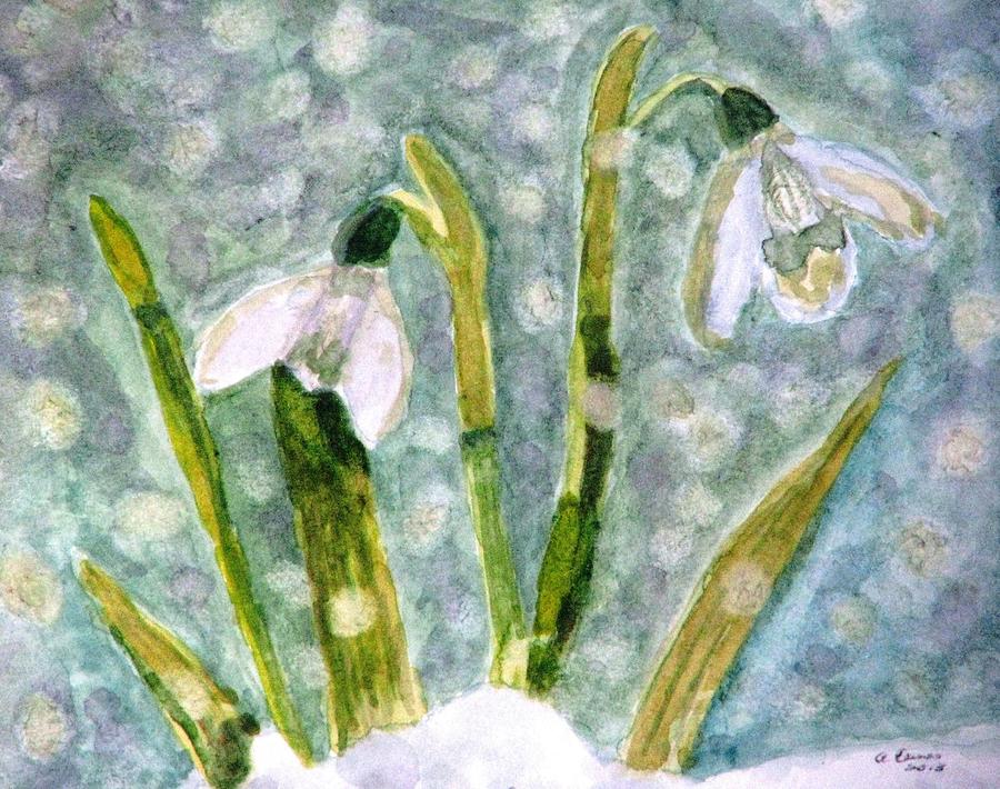 Snowdrops A Promise Of Spring Photograph by Angela Davies