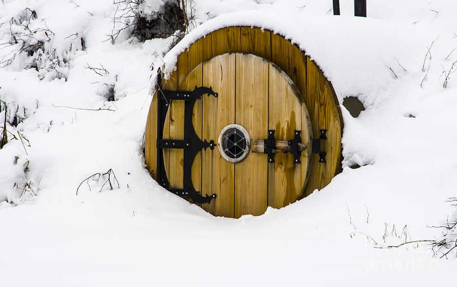 Fantasy Photograph - Snowed-In Hobbit House by Deborah Smolinske