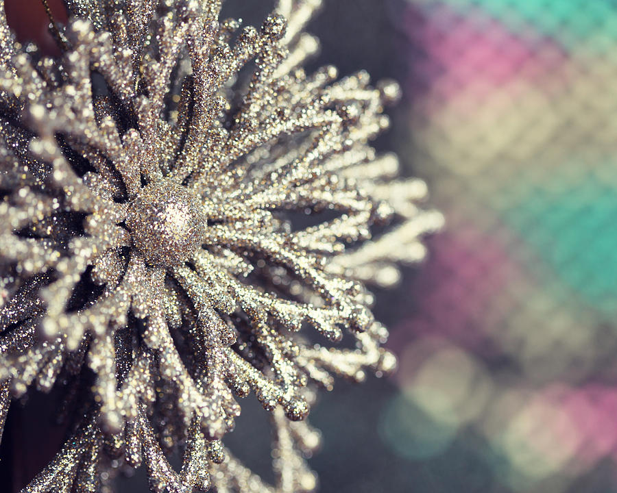 Christmas Photograph - Snowflake Ornament by Amelia Matarazzo