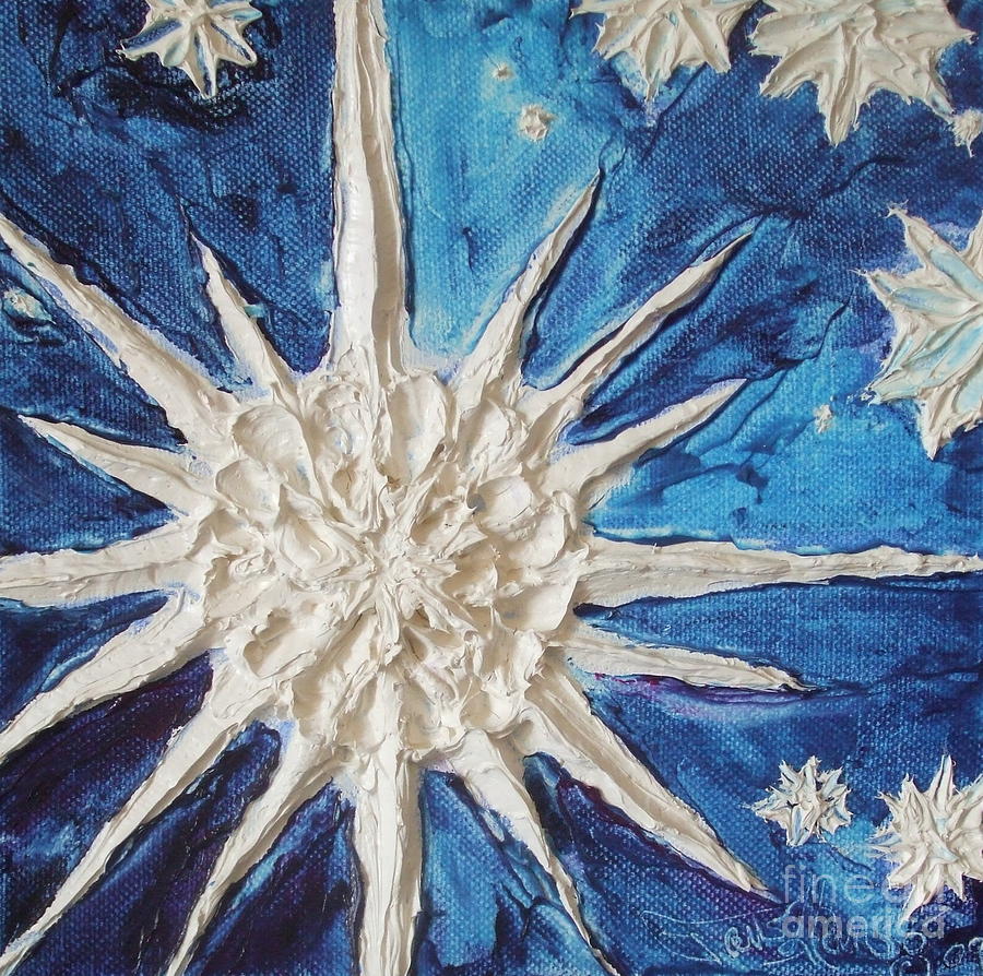 Snowflake Painting by Paris Wyatt Llanso
