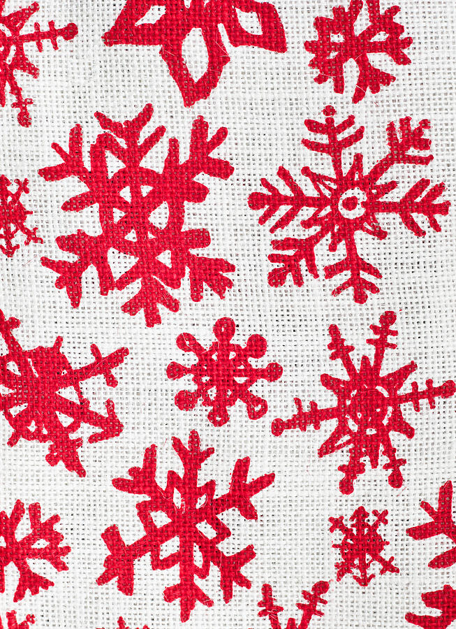 Christmas Photograph - Snowflake pattern by Tom Gowanlock