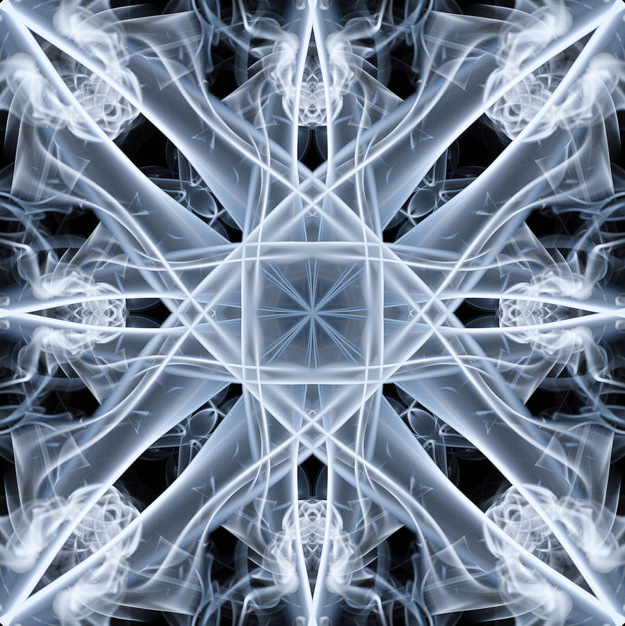 Pattern Photograph - Snowflake by Steve Purnell
