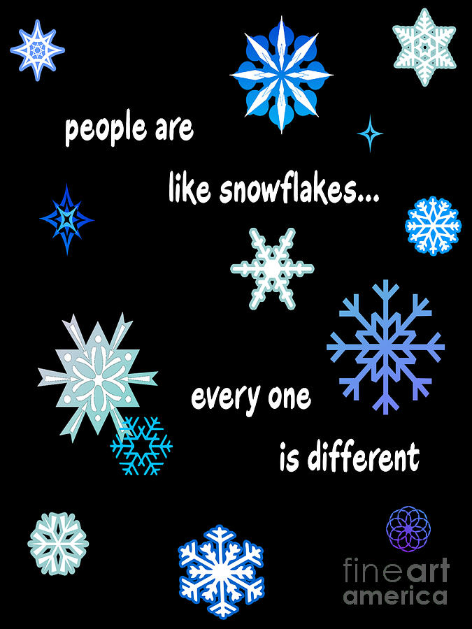 Christmas Digital Art - Snowflakes 4 by Two Hivelys