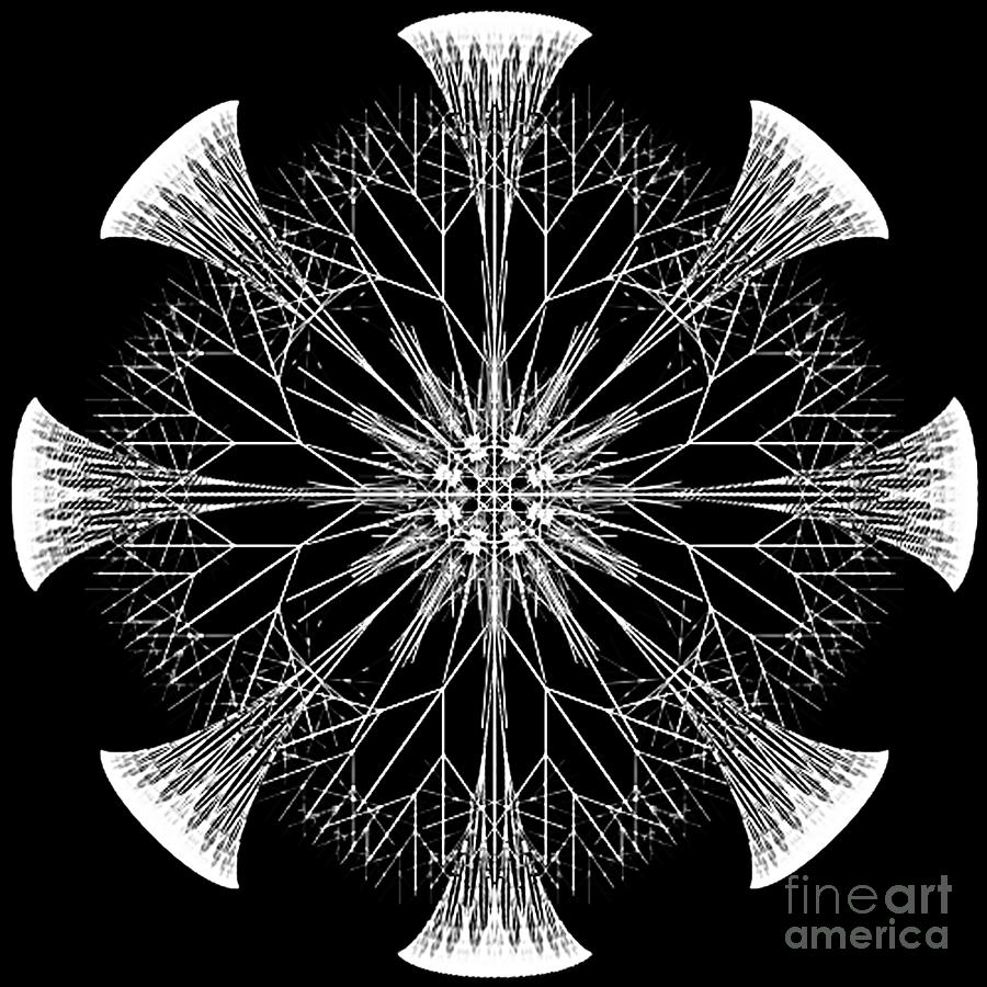 Snowflakes are Dancing Digital Art by Rhonda Strickland