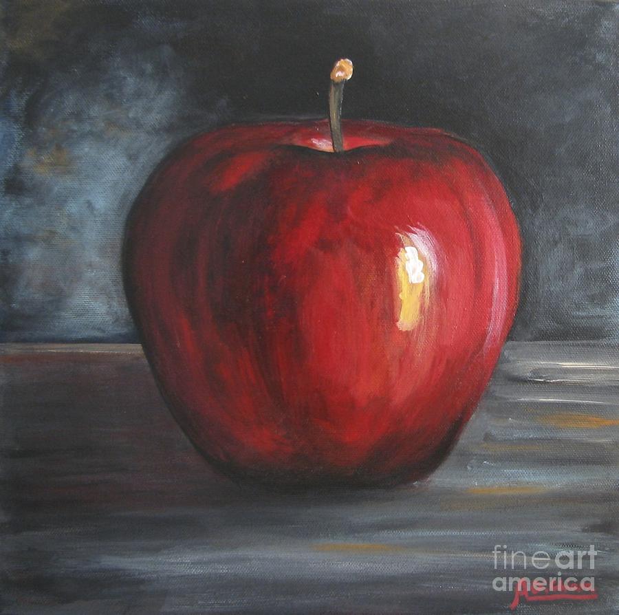 Snowhite Apple Painting by Italian Art