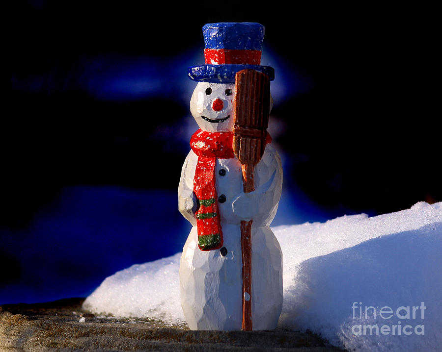 Snowman by George Wood Sculpture by Karen Adams
