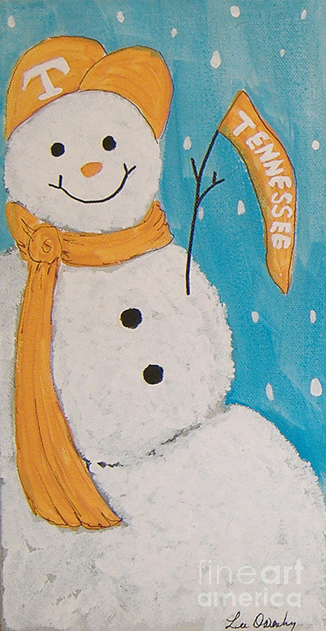 Snowman University of Tennessee Painting by Lee Owenby