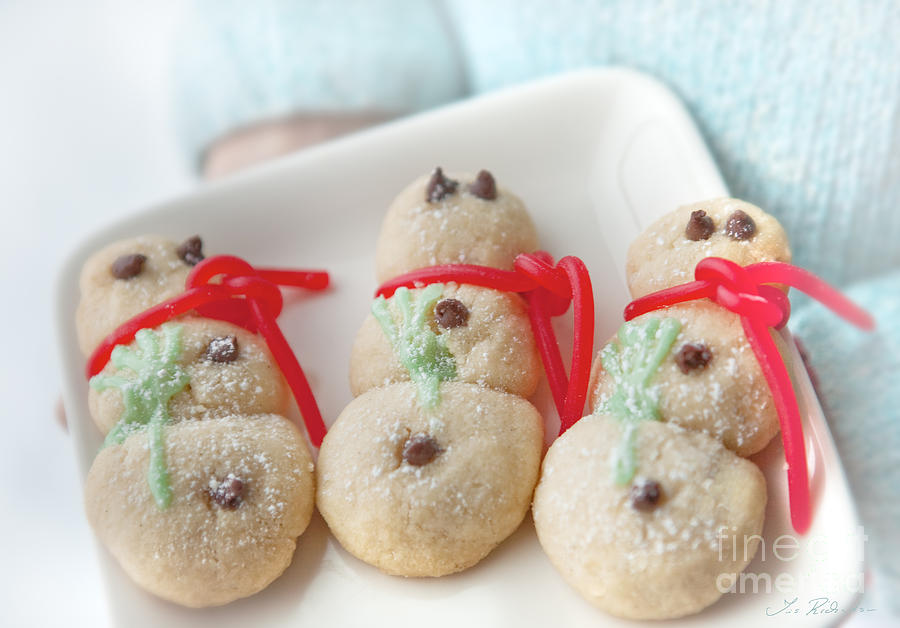 Cookie Photograph - Snowmen cookies by Iris Richardson