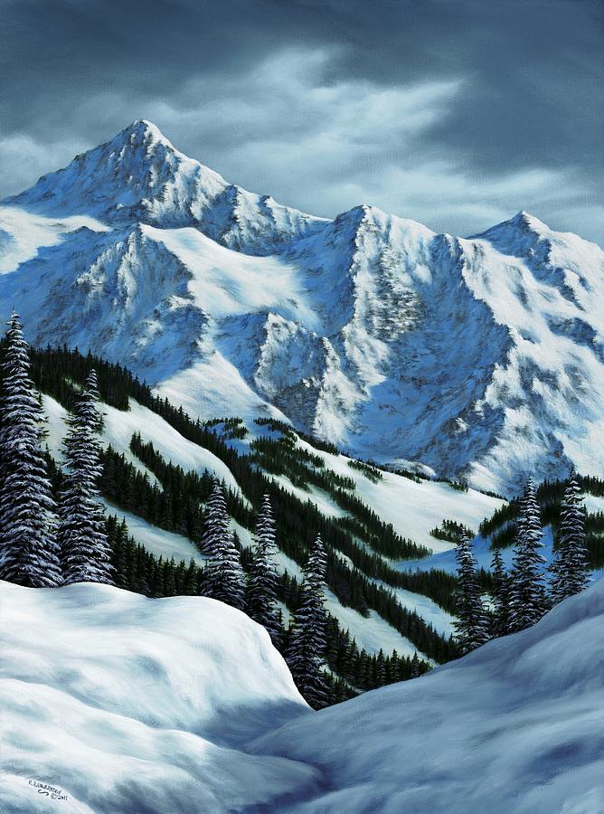 Snowpack Painting by Rick Bainbridge