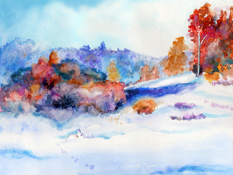 Snowshoe Day Painting by C Sitton