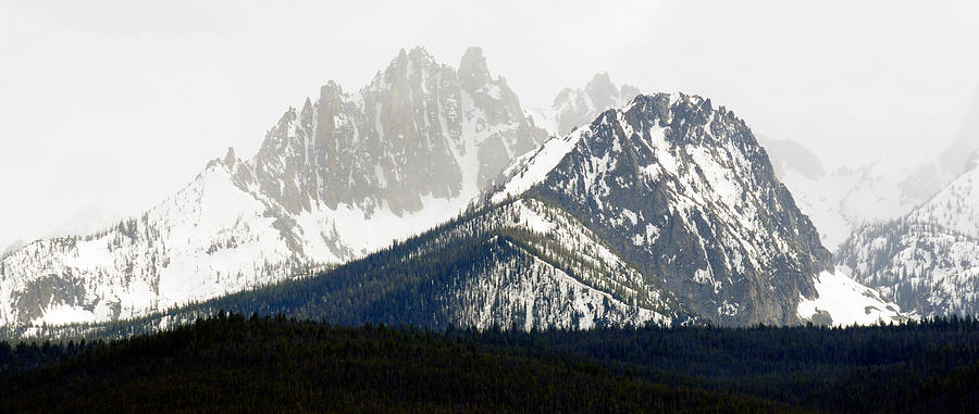 Snowstorm Over Sawtooth Range Photograph by Theodore Clutter